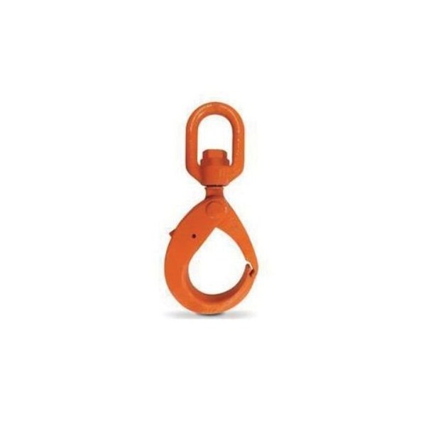 Cm Latchlok Hook, Bearing Swivel Style, Series HercAlloy 22600 Lb, 100 Grade, 58 In, Steel Alloy M696020 - main